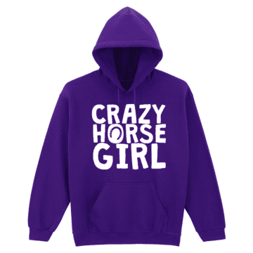 Adults Crazy Horse Girl Hoodie