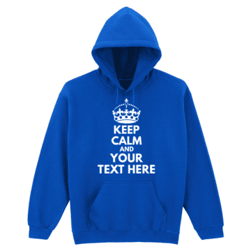 Adults Custom Keep Calm Hoodie