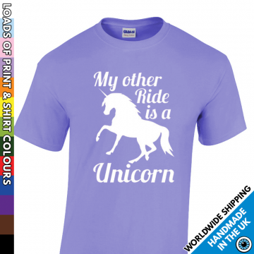 Kids My Other Ride Is A Unicorn T Shirt
