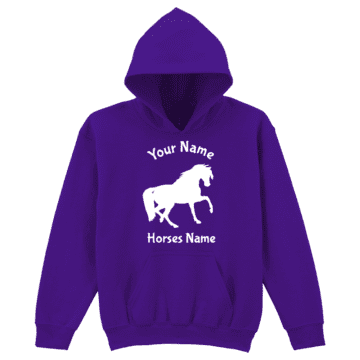 Kids Rider and Horse Hoodie