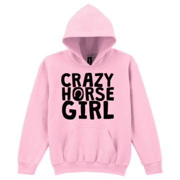 Kids Crazy Horse Girl Hoodie