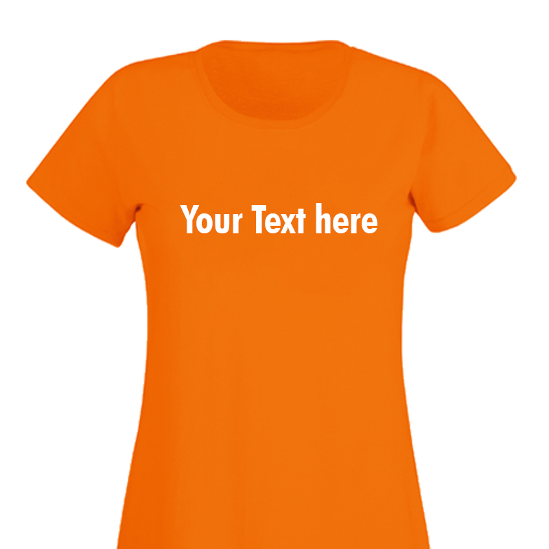 Ladies Custom Text T Shirt - Image 4