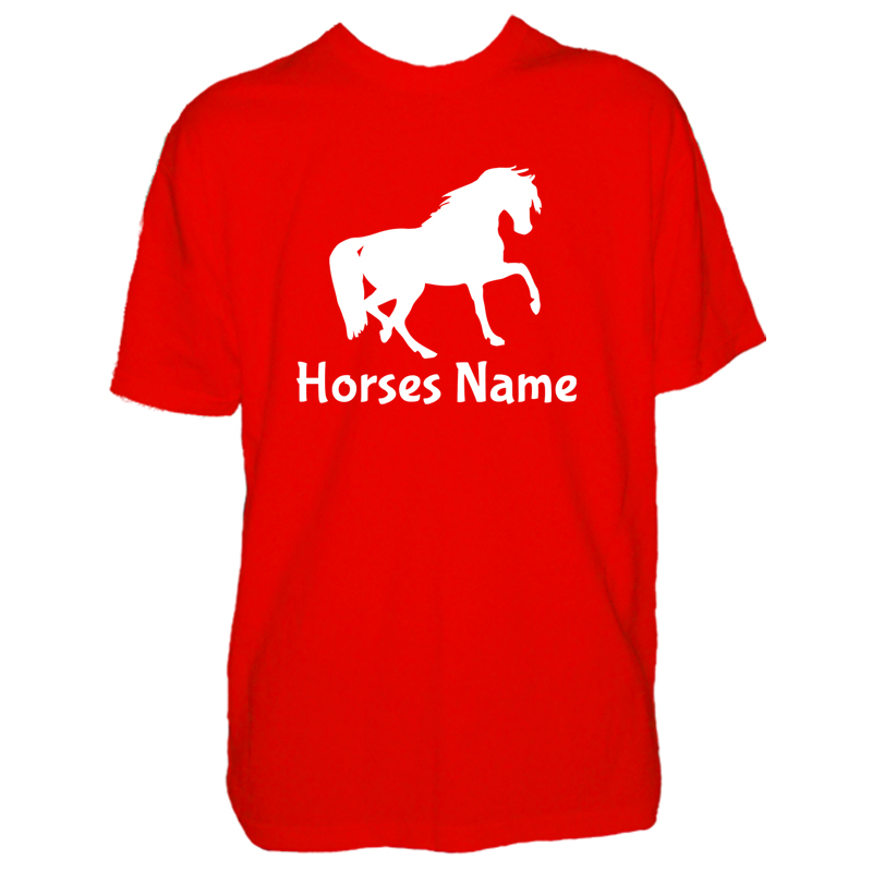 Mens Custom Horse T Shirt For the aspiring jockey or owner alike
