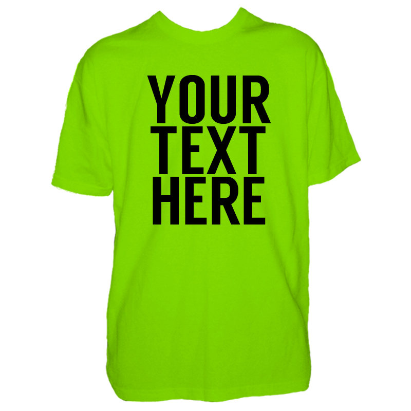 Mens Custom Text T Shirt ⋆