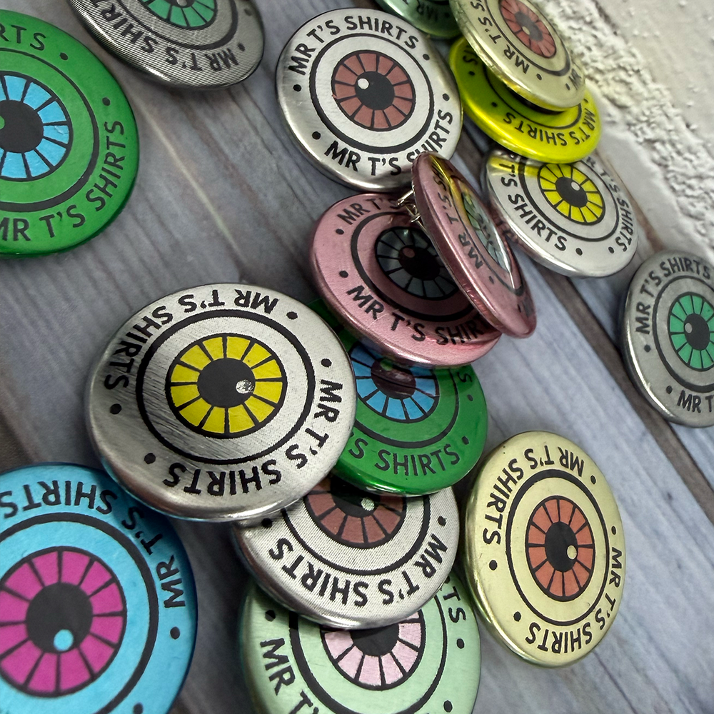25mm metal badges