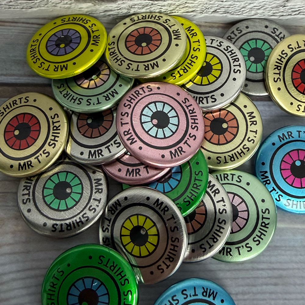 25mm metal badges