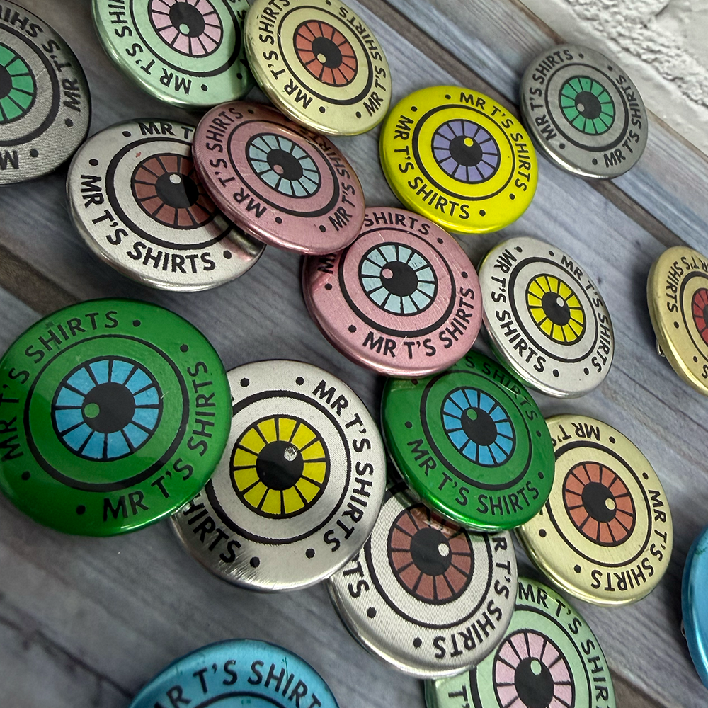 25mm metal badges