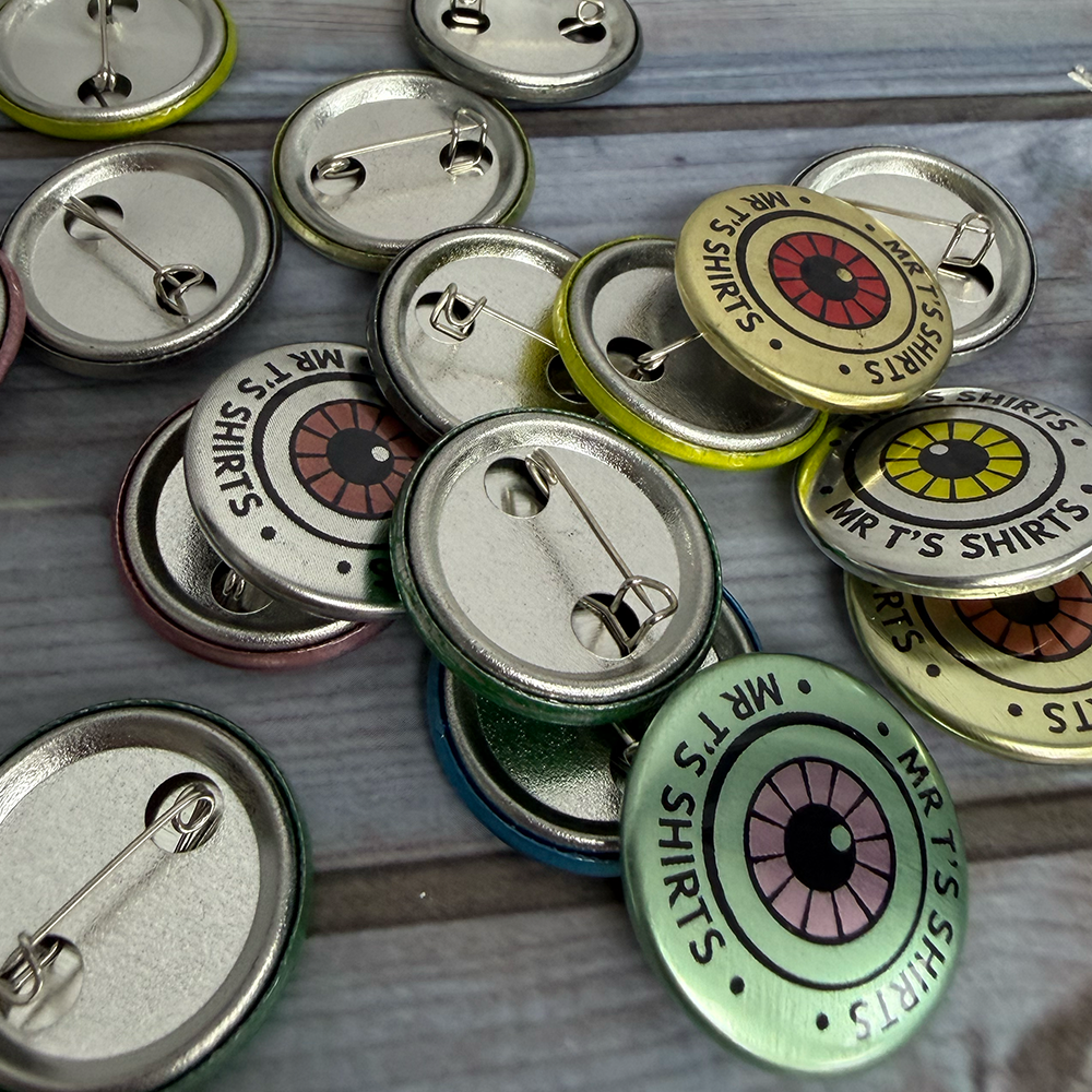 25mm metal badges