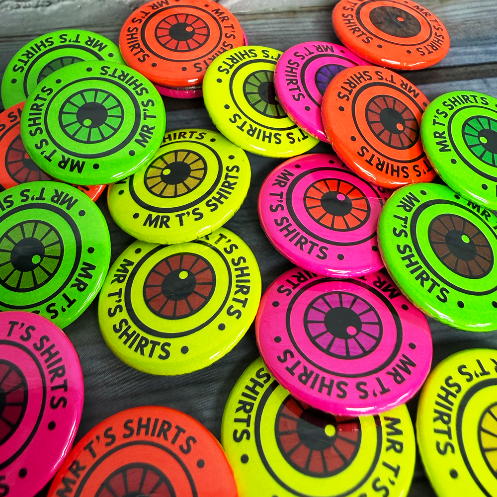 custom bright badges