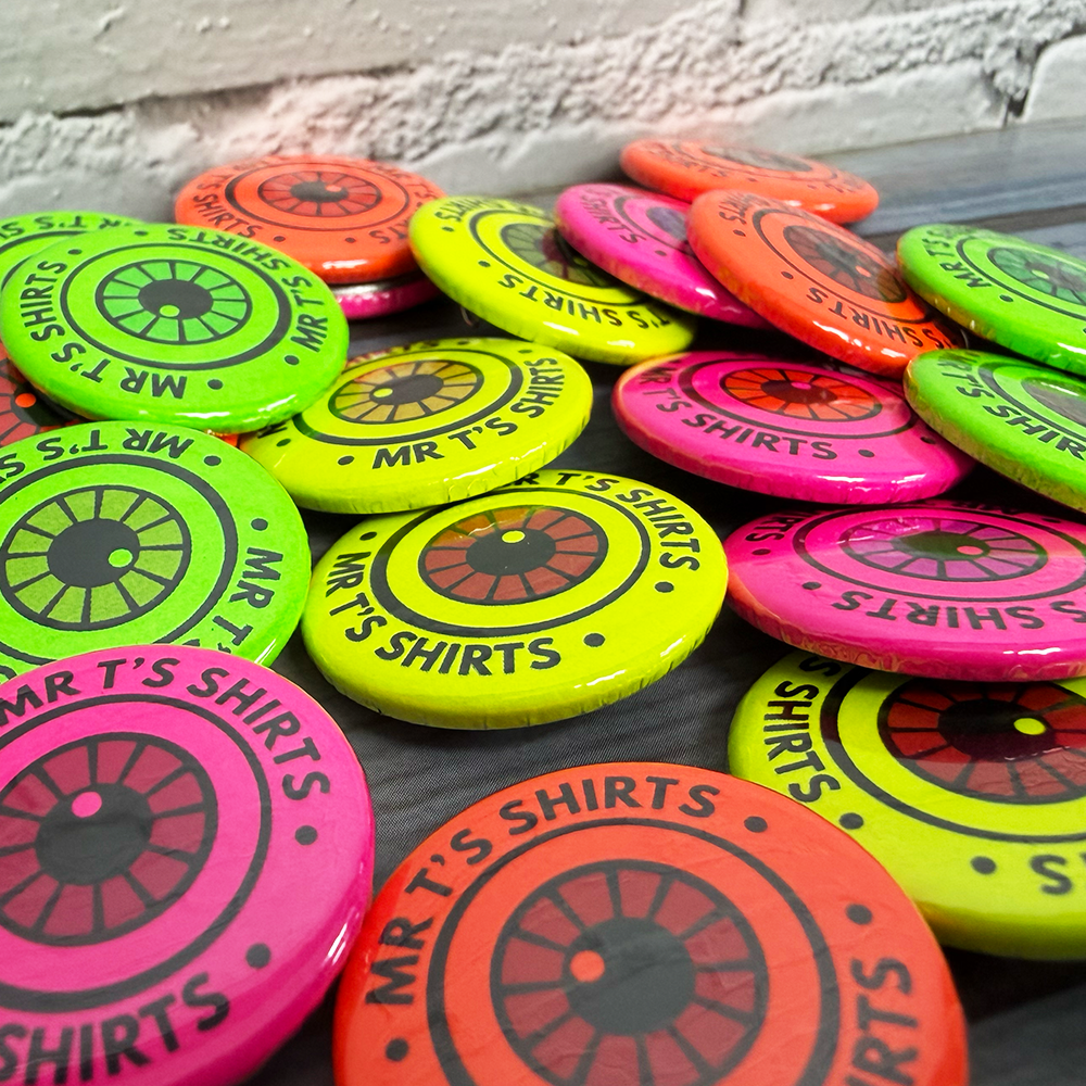 custom bright badges