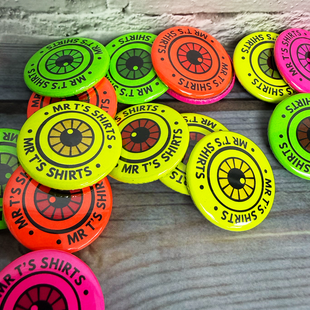 custom bright badges