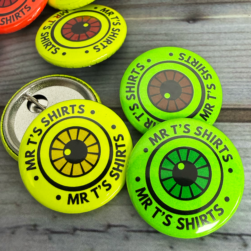 custom bright badges