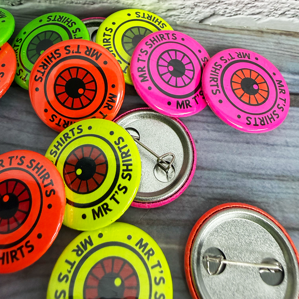 custom bright badges