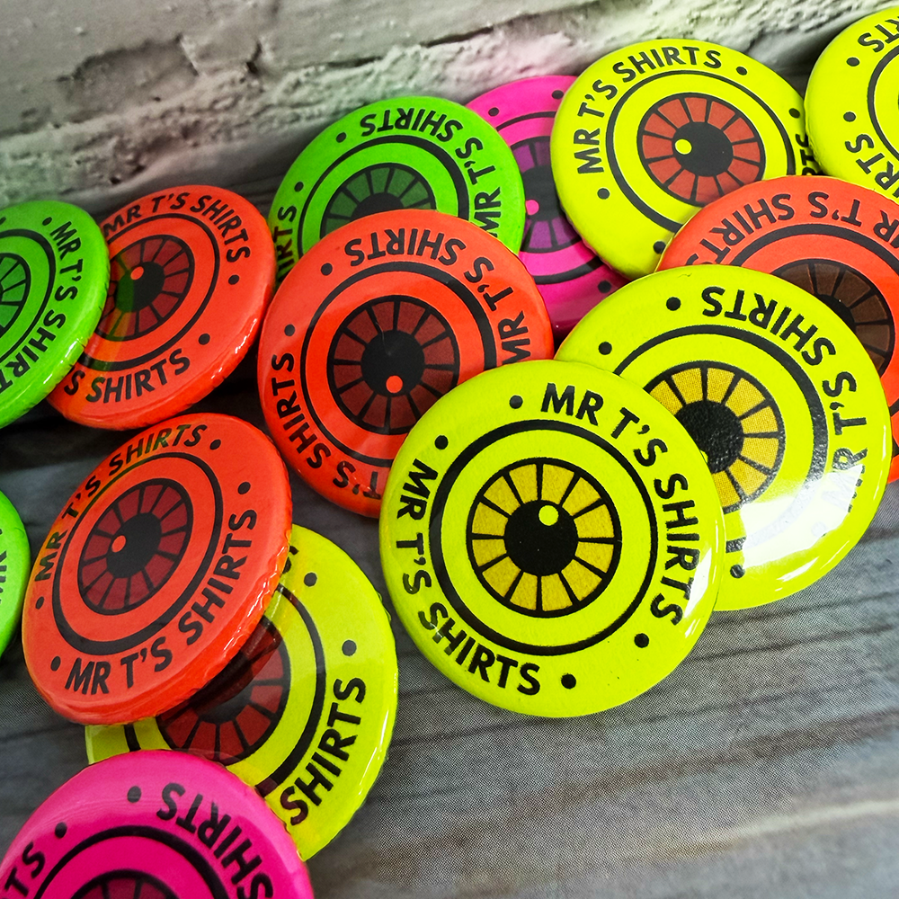 custom bright badges