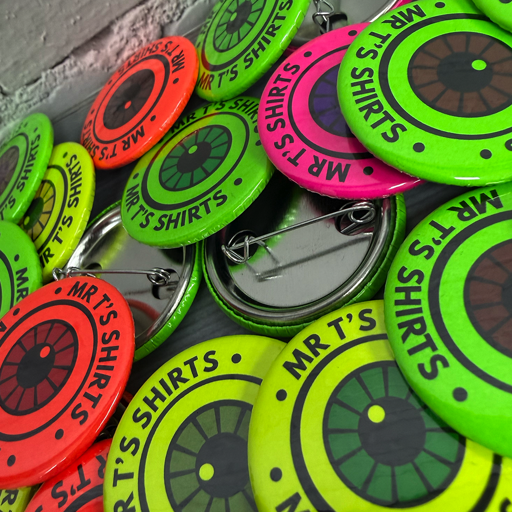38mm neon badges