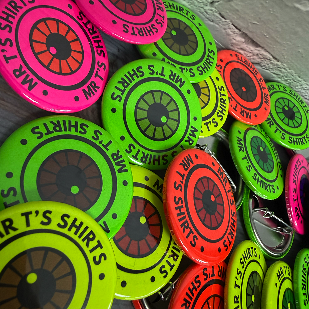 38mm neon badges