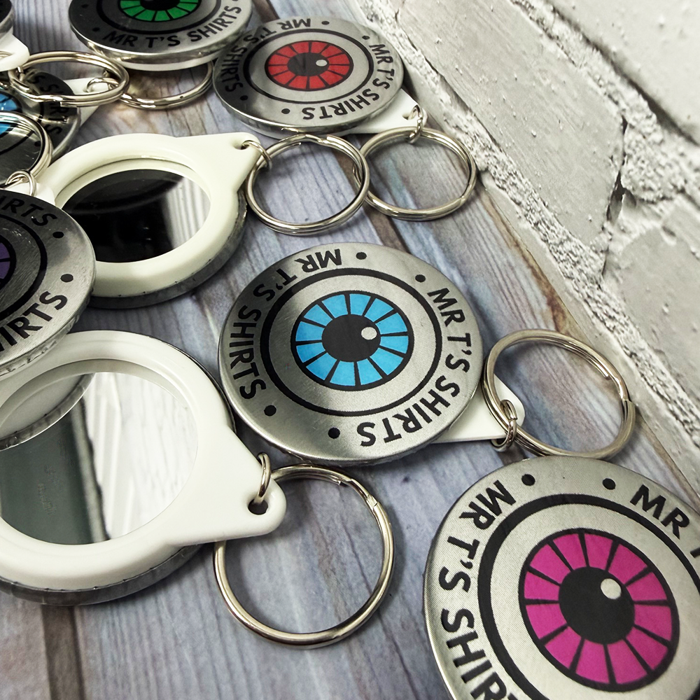 round custom keyrings