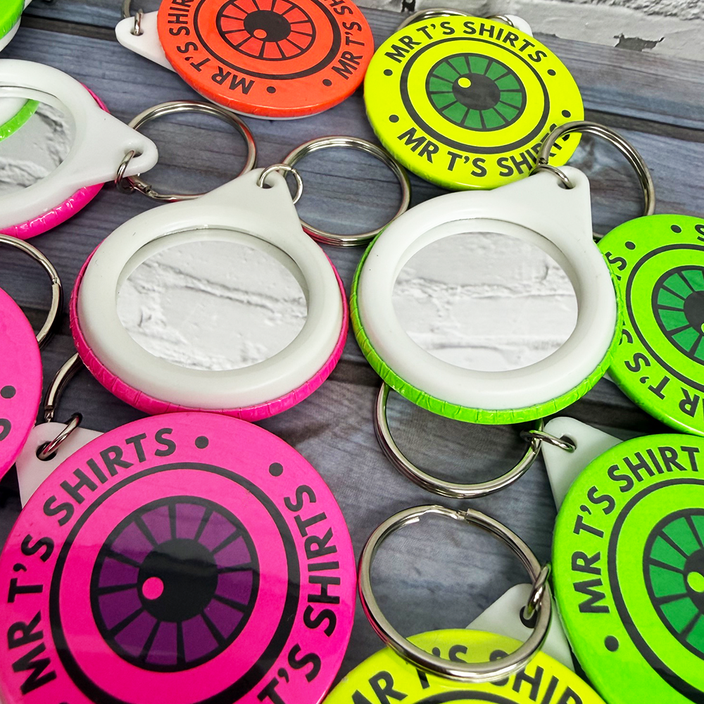 44mm custom keyring mirrors
