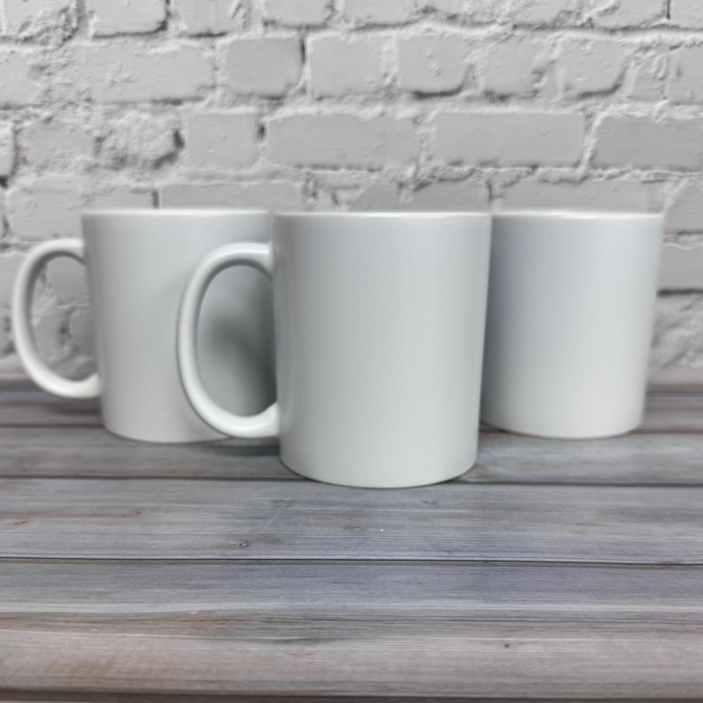 matte white mug