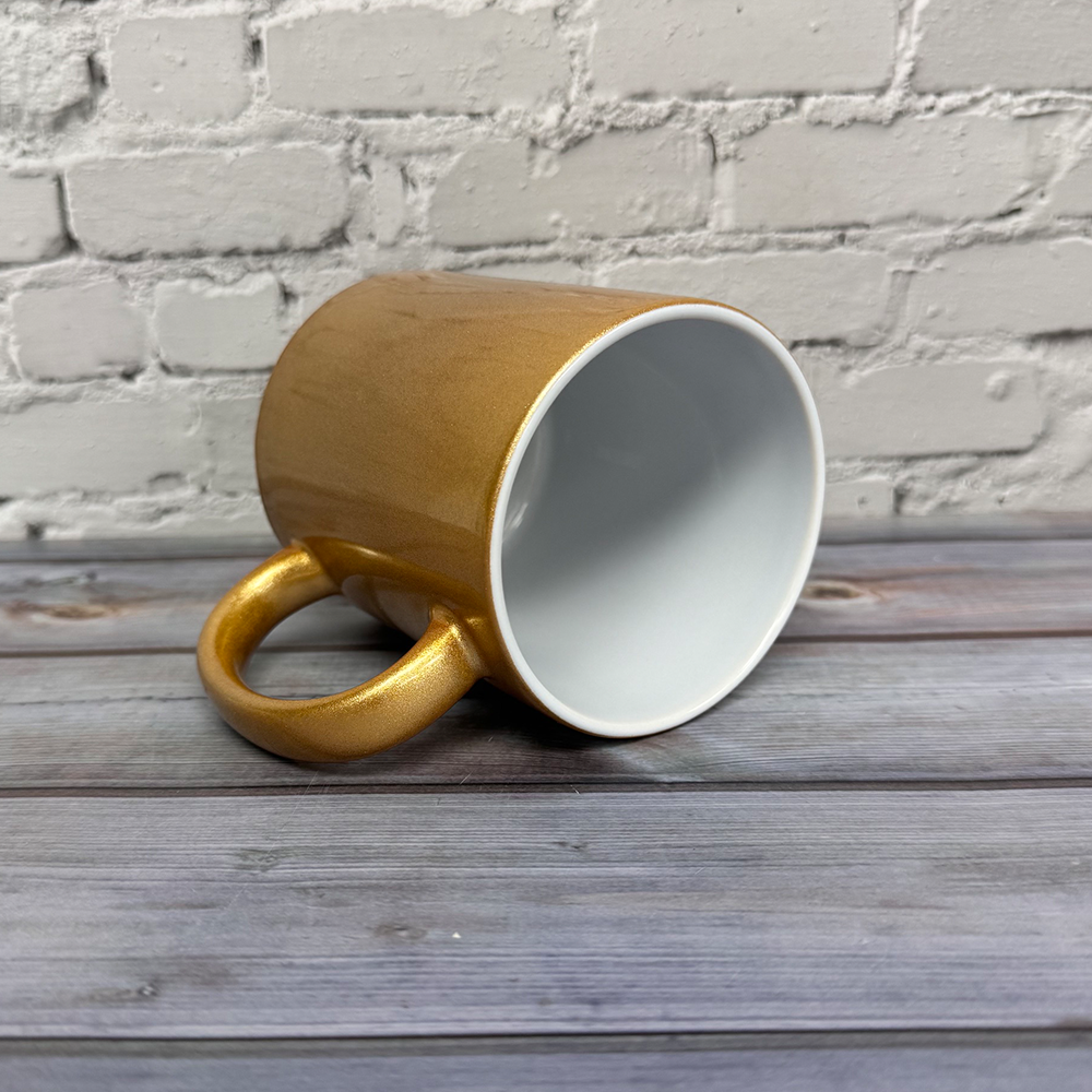 custom printed metallic mug