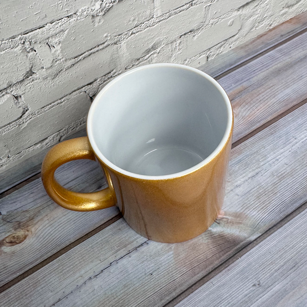 custom printed metallic mug