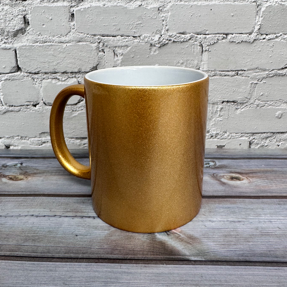 custom printed metallic mug