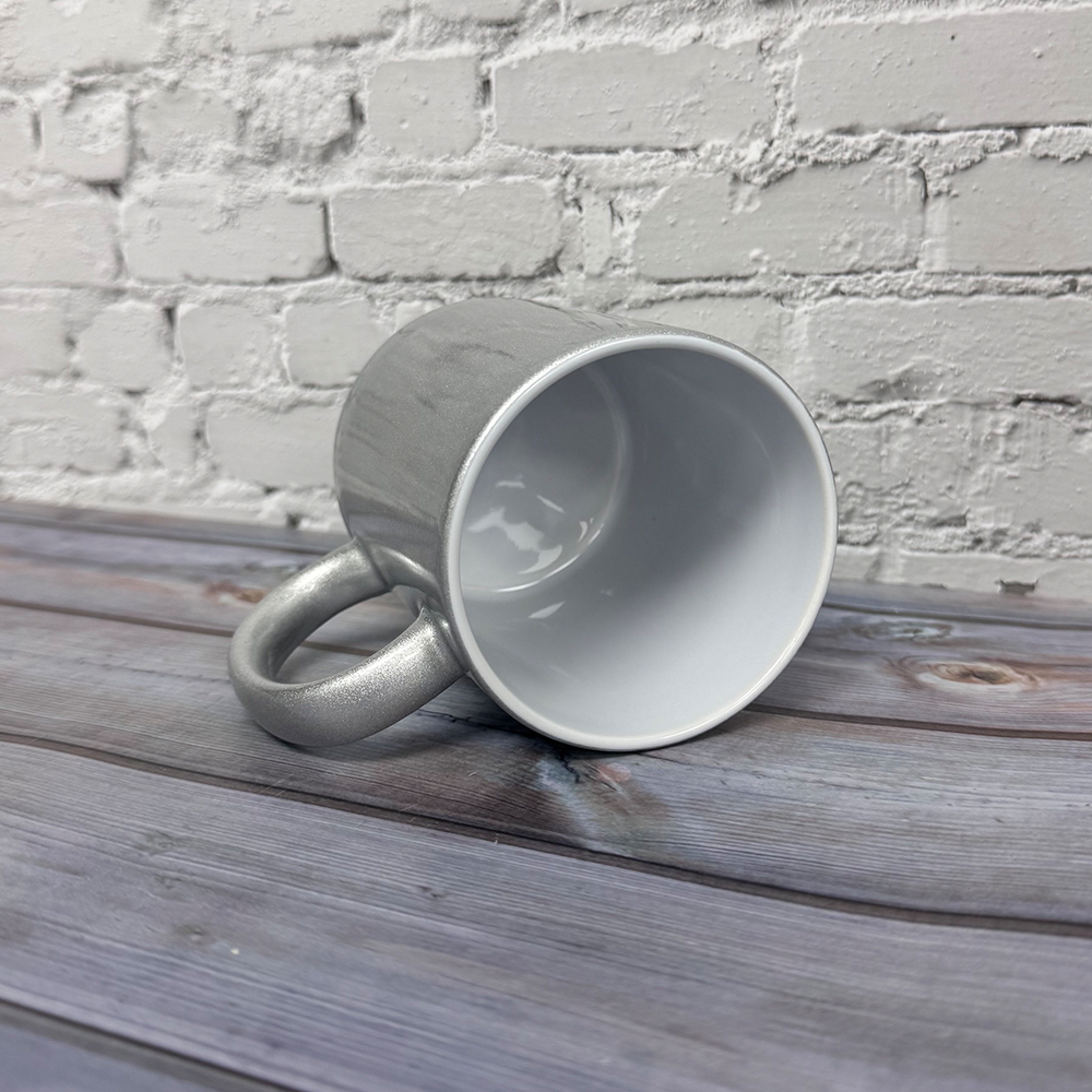 custom printed metallic mug