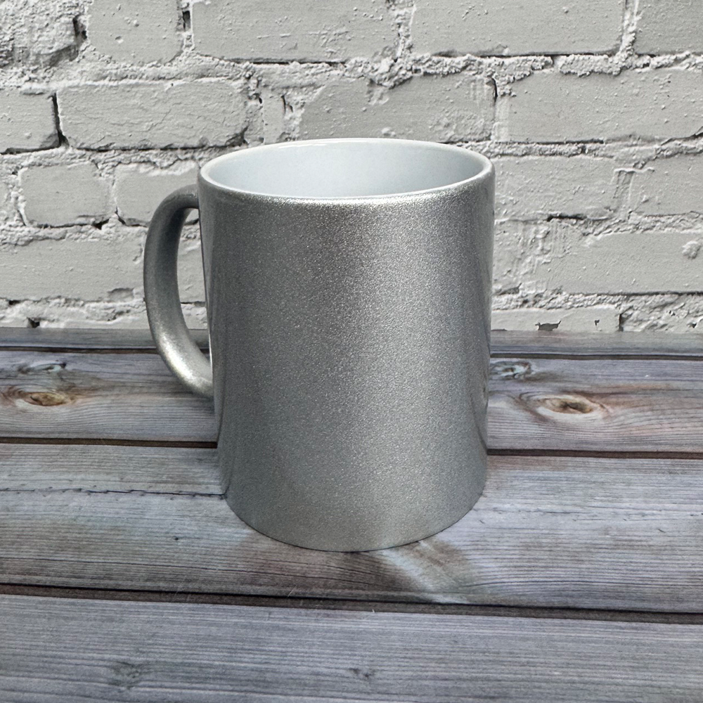 custom printed metallic mug