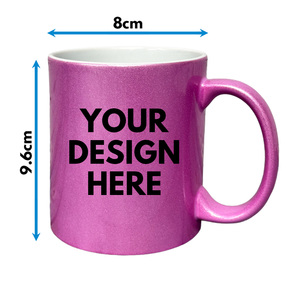 custom printed metallic mug