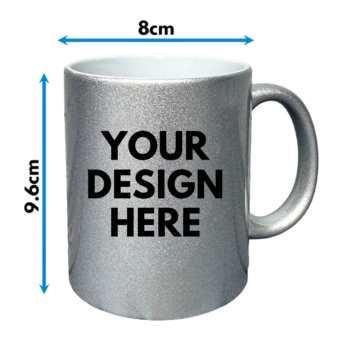 custom printed metallic mug