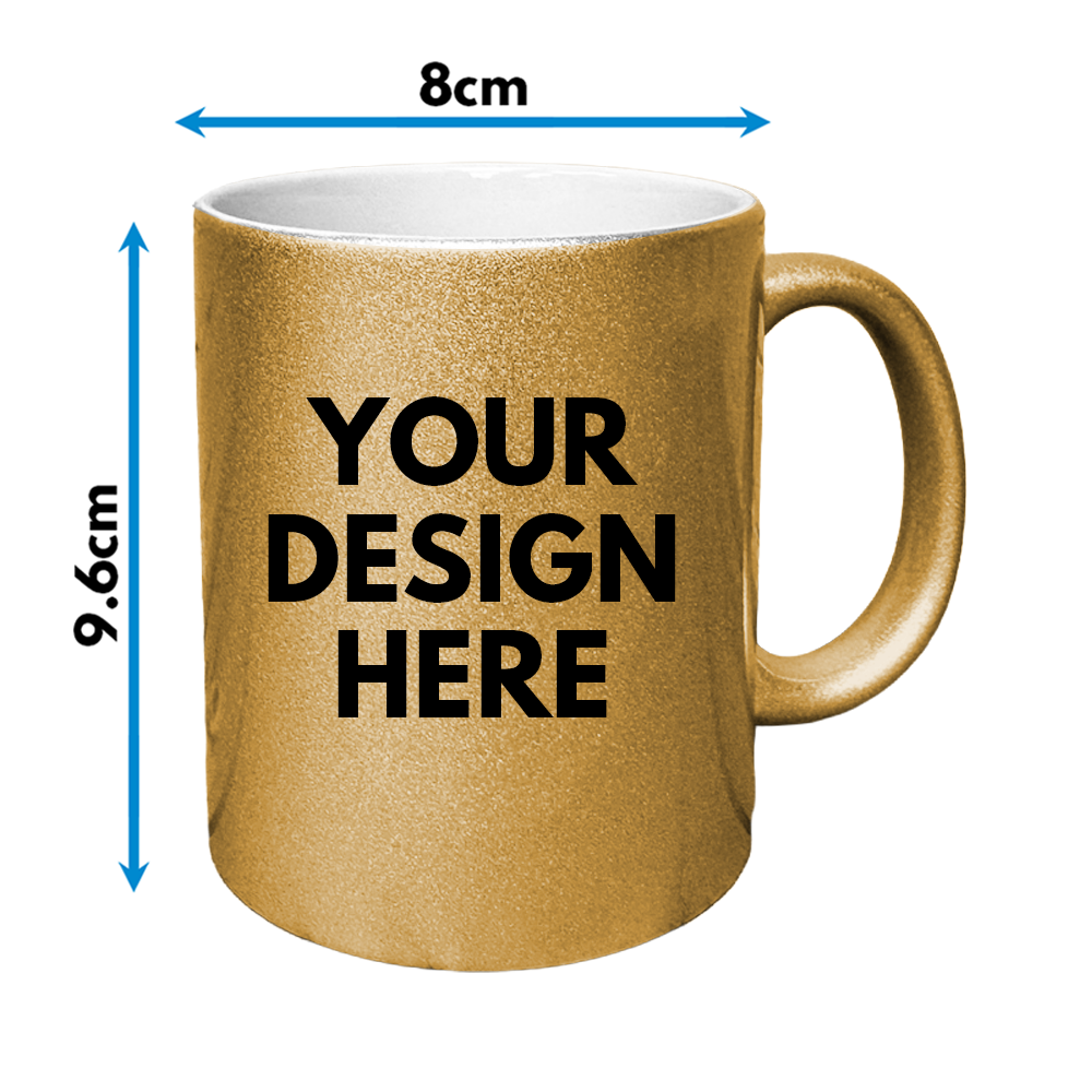 custom printed metallic mug