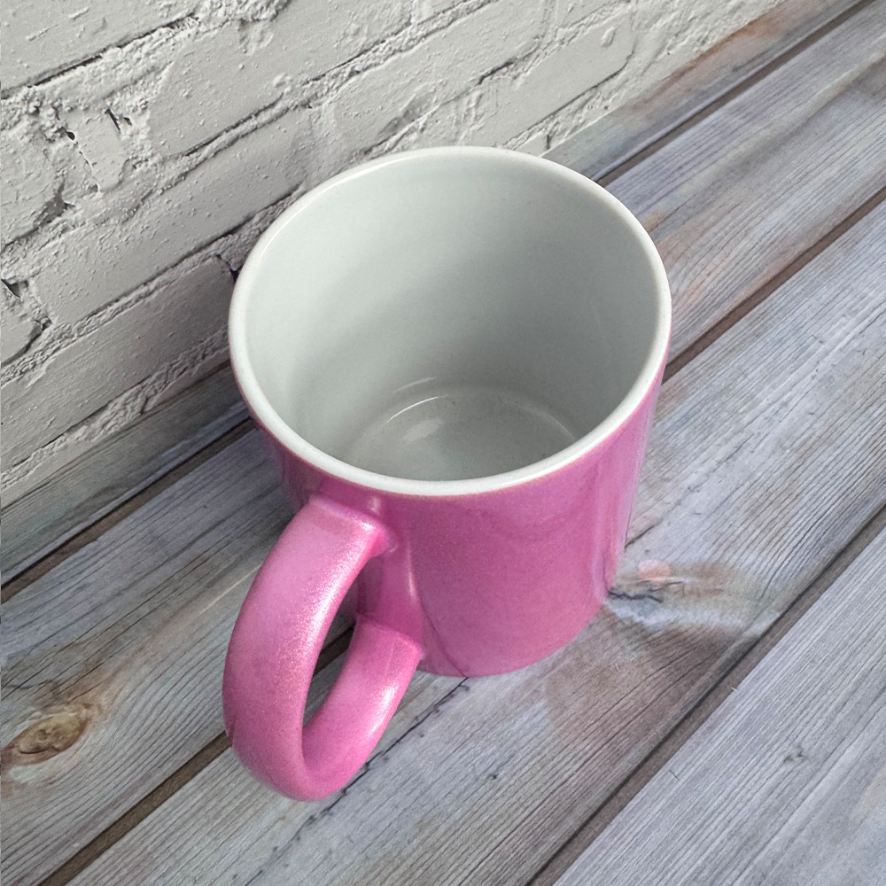 silver custom mug