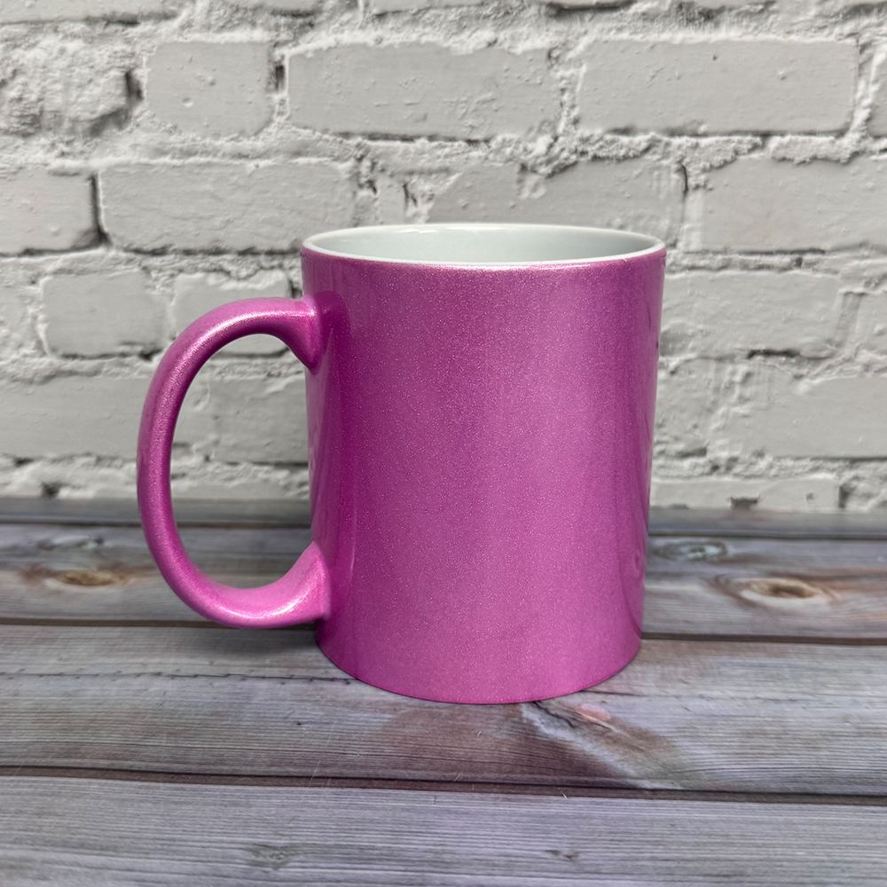 silver custom mug
