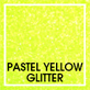 Pastel Yellow Glitter Print