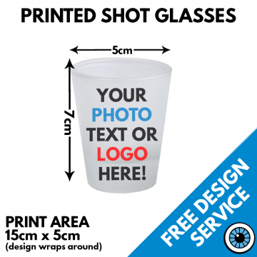 Printed Frosted Shot Glass