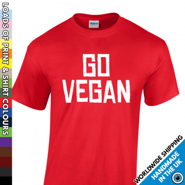 Mens Go Vegan T Shirt