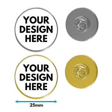 custom metal badges round