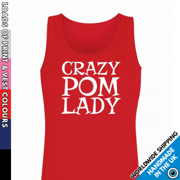 Ladies Crazy Pom Lady Vest
