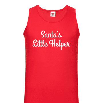 Mens Santa's Little Helper Christmas Vest