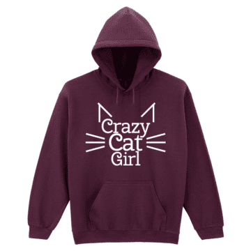 Adults Crazy Cat Girl Hoodie