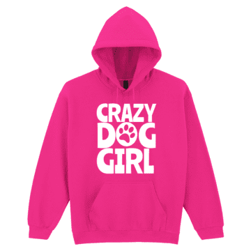 Adults Crazy Dog Girl Hoodie