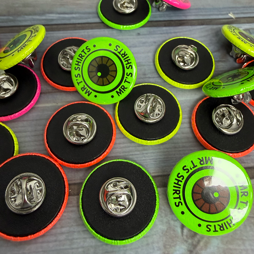 25mm neon badges