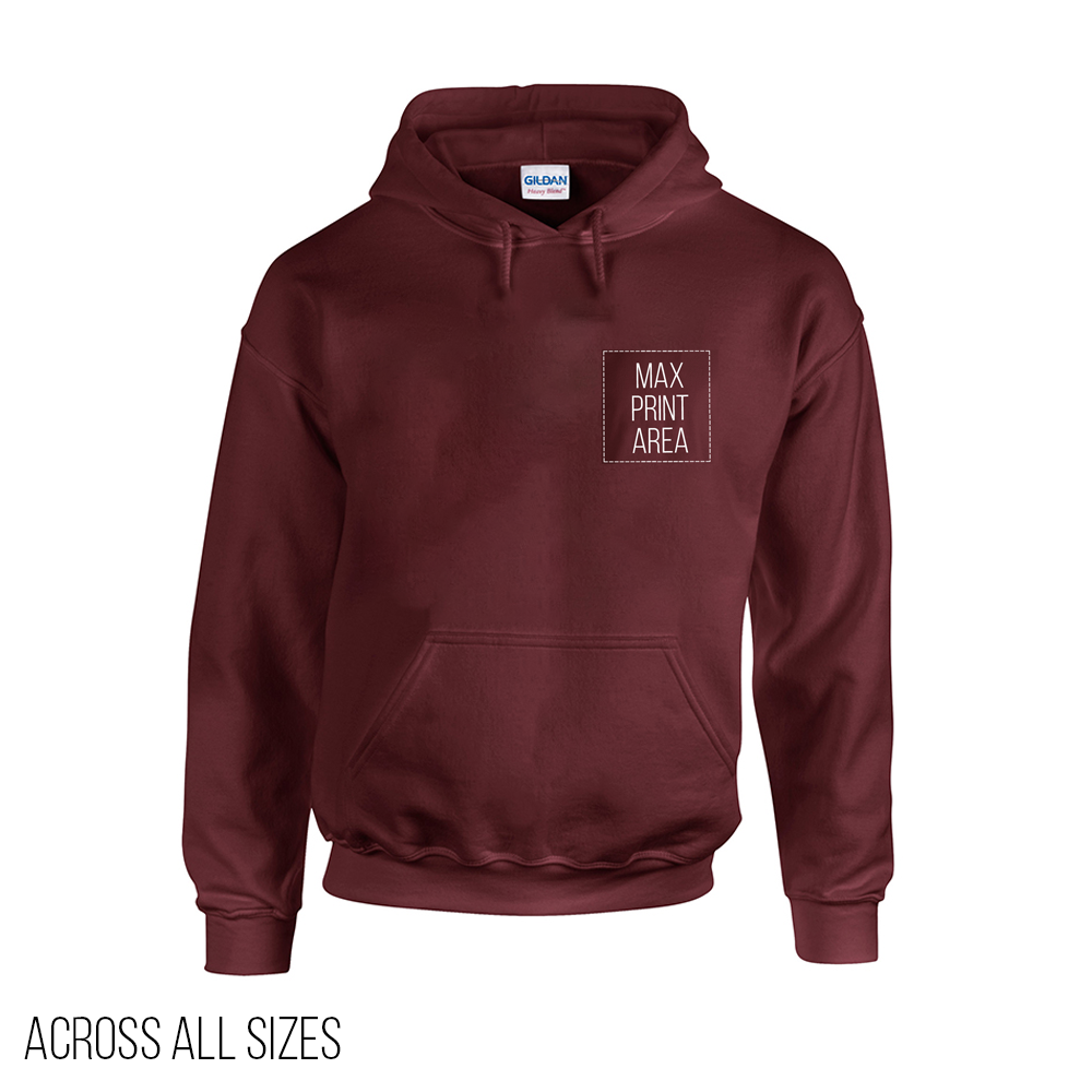 Adults Custom Screen Printed Hoodies - Gildan Heavy Blend - Image 3