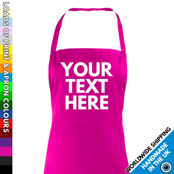 custom text apron