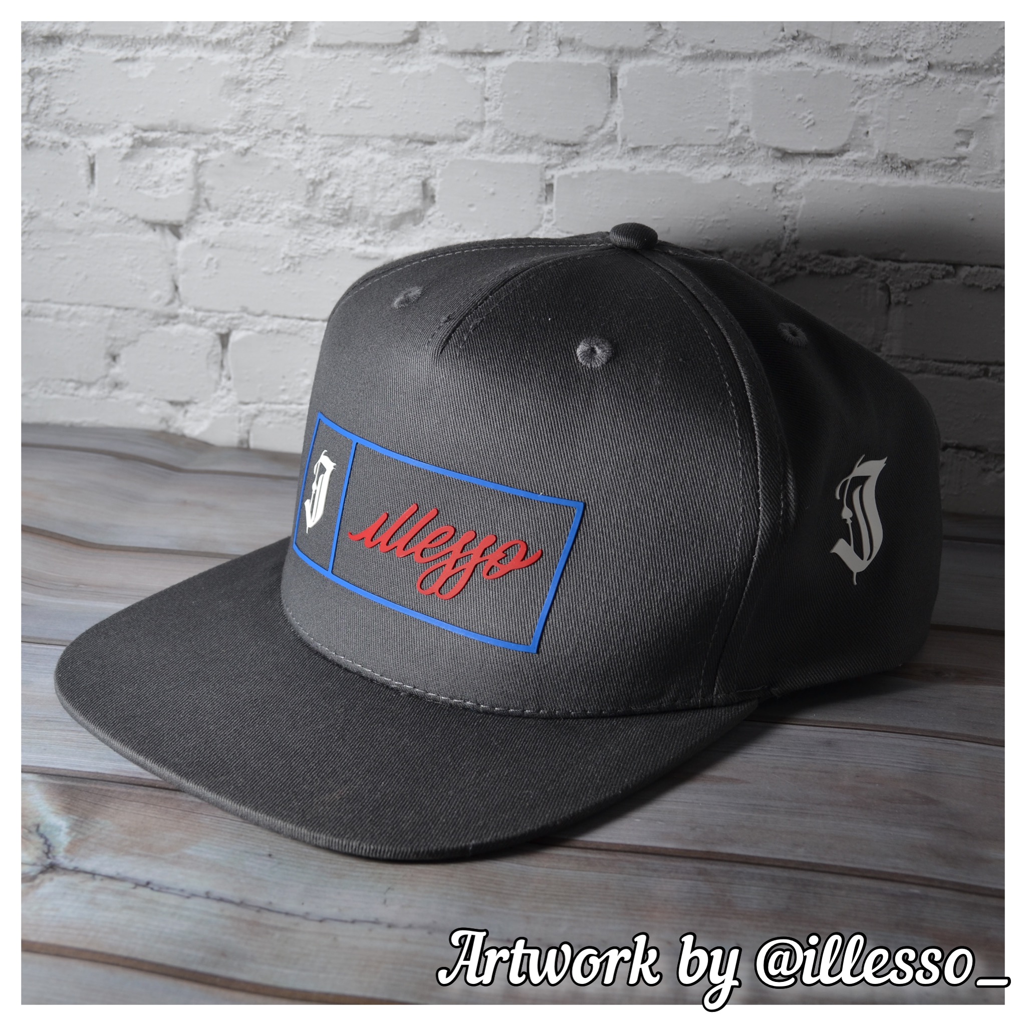 Adults Premium Text Rapper Cap - Custom Printed Baseball Cap - Image 3