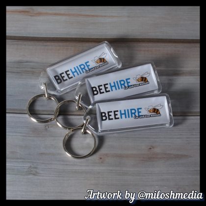 Custom Printed Keyrings Long Sized • 50mm x 20mm - Image 3