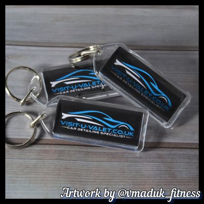 Custom Printed Keyrings Long Sized • 50mm x 20mm - Image 2