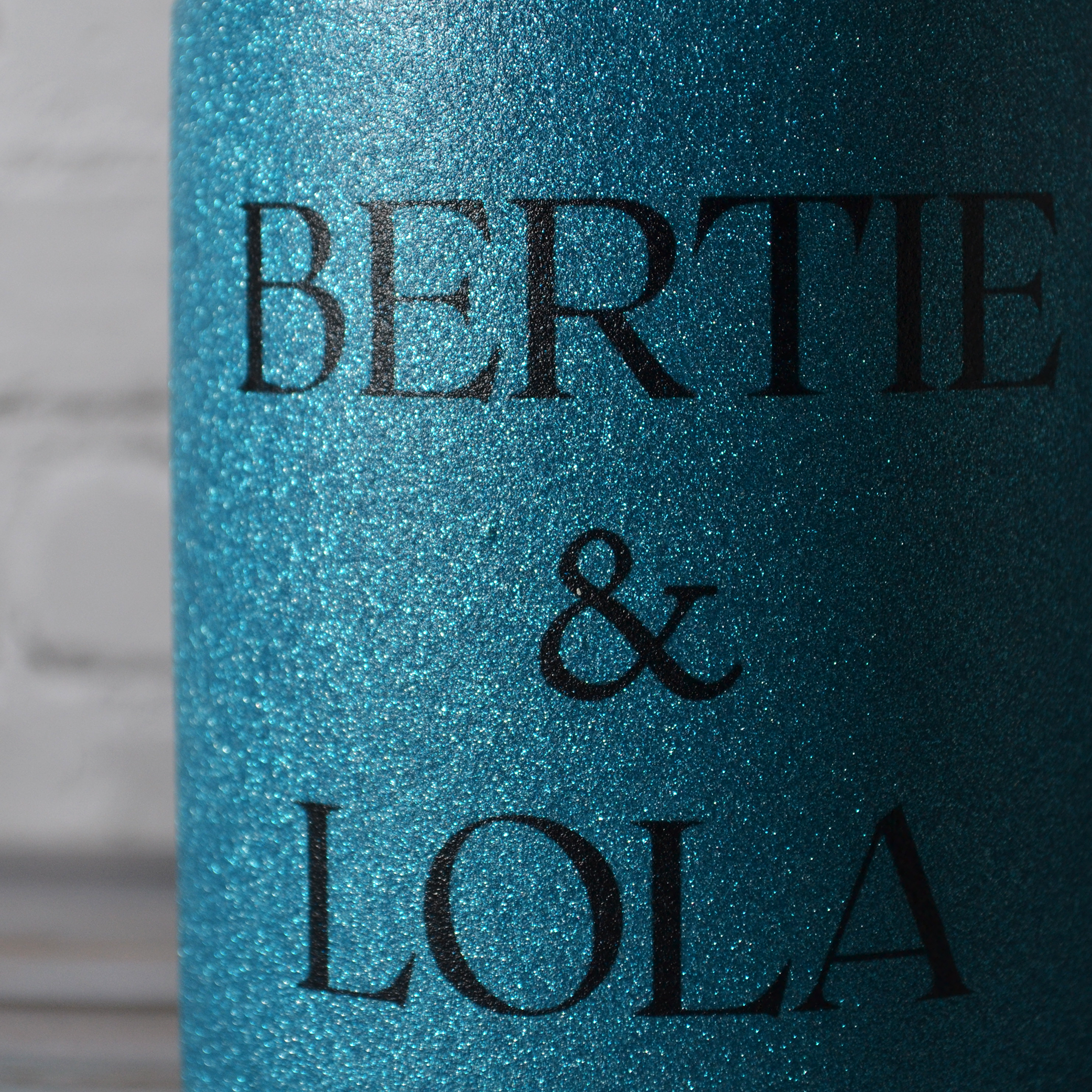 Blue Glitter Mug
