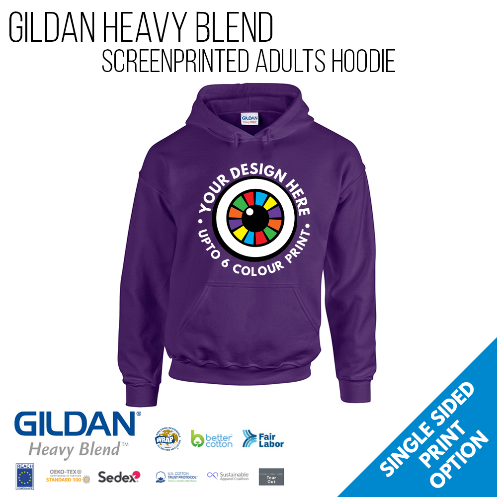 Adults Screen Printed Hoodies