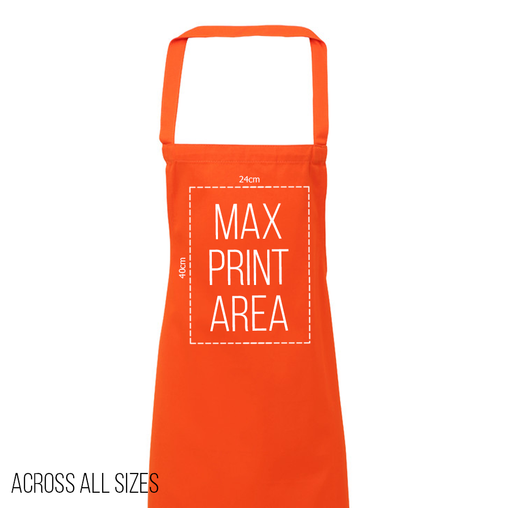 Screen Printed Adult Aprons - Image 2